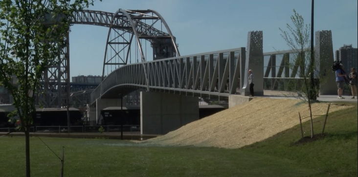 The newly opened Wendy Park Bridge